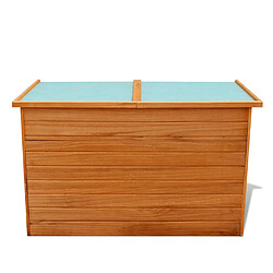 Avis Helloshop26 Coffre boîte meuble de jardin rangement 126 x 72 x 72 cm bois 02_0013005