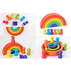 Avis Blocs De Construction Arc-en-ciel Pour Enfants Puzzle De Nidification Jouets éducatifs Cadeaux 3 Ensemble