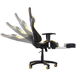 Non Chaise de bureau Racing Turbo avec repose-pieds pas cher