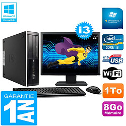 PC HP Compaq Pro 6300 SFF I3-3220 8Go 1To Graveur DVD Wifi W7 Ecran 22" · Occasion 