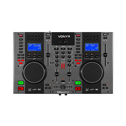  Vonyx CDJ450 Station de mixage DJ 2 lecteurs CD Bluetooth 2x USB 2 canaux