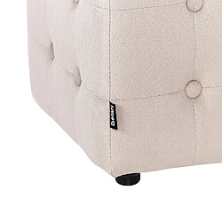 Acheter Beliani Pouf en velours 36 x 36 cm beige clair WISCONSIN