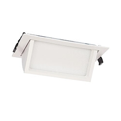 Ledkia Downlight LED 24W Rectangulaire Orientable 120 lm/W LIFUD Coupe 210x125 mm Blanc Chaud No Flicker 3000K Ledkia Downlight LED 24W Rectangulaire Orientable 120 lm/W LIFUD Coupe 210x125 mm 3000K