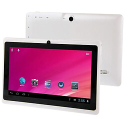 Wewoo Tablette Tactile blanc Tactile, 7 pouces, 512 Mo + 8 Go, Android 4.0, Allwinner A33 Quad Core 1,5 GHz