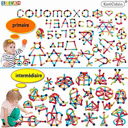 Acheter KotiCidsin Jeu de Construction Magnétique, 38 PCS, Bâtons Magnétiques de Construction, Jeux Educatifs Enfant