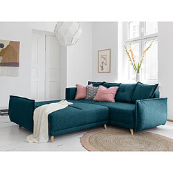 Avis Bestmobilier Lena - canapé d'angle convertible - avec coffre - style scandinave - 5 places - droit