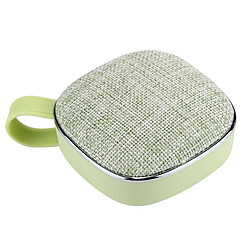 Acheter Wewoo Enceinte Bluetooth d'intérieur vert Haut-parleur stéréo design portable, avec microphone intégré, prise en charge des appels mains libres, carte TF et AUX IN, distance Bluetooth: 10 m