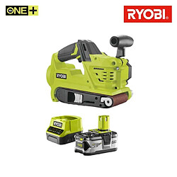 Pack RYOBI ponceuse à bande 75 mm 18V OnePlus R18BS-0 - 1 batterie 4.0Ah - 1 chargeur 2.0Ah RC18120-140