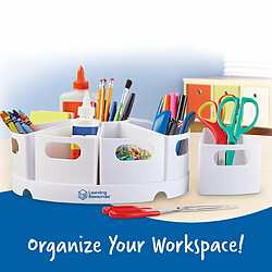 Learning Resources Module de Rangement Create-A-Space (Blanc), Organisation des Fournitures, Idéal pour la Classe ou à Domicile, Plastique Facile à Nettoyer, Kit de 10 Pièces LER3806W