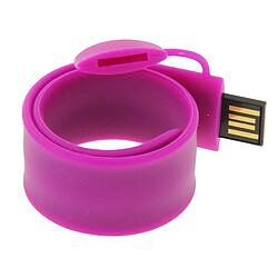 Wewoo Clé USB Violet Bracelet USB en silicone avec mémoire flash de 16 Go 