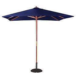 Parasol professionnel de terrasse carré de 2,5 m bleu marine - Bolero