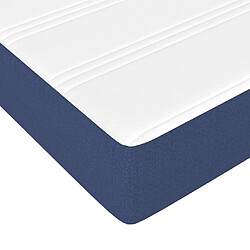 Maison Chic Matelas de lit à ressorts ensachés, Matelas doux Bleu 180x200x20 cm Tissu -GKD46625 pas cher