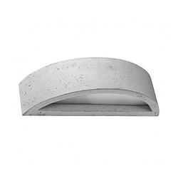 Luminaire Center Applique murale Atena Up Verre,béton Gris 1 ampoule 10cm