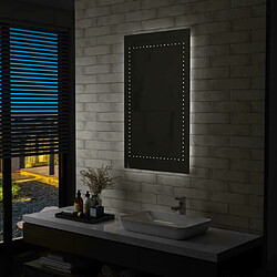 Maison Chic Miroir mural à LED, Miroir murale de salle de Bain 60x100 cm -MN87560