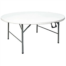 Table Ronde Pliable au Centre Blanche 1530 mm - Bolero