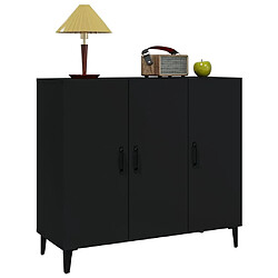 Acheter Maison Chic Buffet,Meuble de Rangement,commode pour salon,Cuisine noir 90x34x80 cm bois d'ingénierie -MN93935