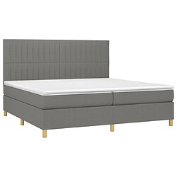 Avis Sommier à lattes,Cadre à lattes de lit et matelas et LED pour Adulte Gris foncé 200x200 cm -MN33459