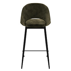 Acheter Rendez Vous Deco Chaise de bar mi-hauteur Pénélope verte 65 cm (lot de 2)