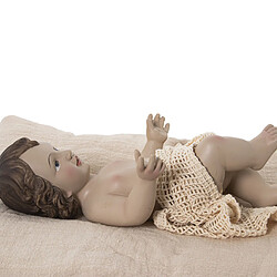 Figurine Décorative Alexandra House Living Beige Plastique Bébé Jésus 12 x 18 x 26 cm Coussin