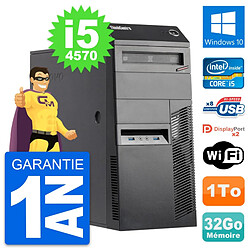 PC Tour Lenovo ThinkCentre M83 Intel i5-4570 RAM 32Go Disque 1To Windows 10 Wifi - Occasion