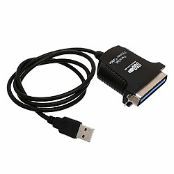 INECK® Câble Adaptateur USB vers 1 Port Parallèle Centronics pour Imprimante Mâle Mâle 1x USB A Mâle 1x Centronics Mâle