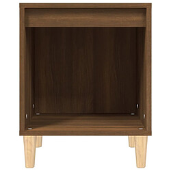 Maison Chic Table de chevet,Table de nuit,Table d'appoint pour salon Chêne marron 40x35x50 cm -MN85108 pas cher