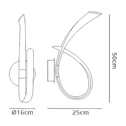 Luminaire Center Applique LED intégré Armonia blanc 29 Cm