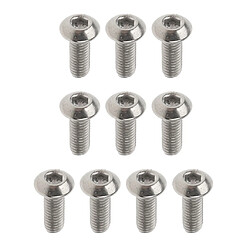 Acheter 10 pièces gr1 alliage de titane à tête hexagonale boulon à tête boulons vis m3 x 15mm