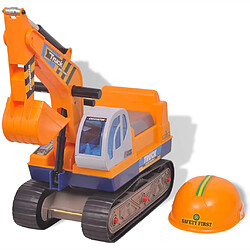 vidaXL Excavateur à enfourcher Plastique Jaune