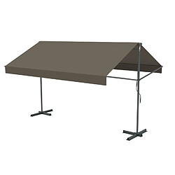 Concept Usine Store banne double pente manuel 2.95 x 3 m taupe ISEO