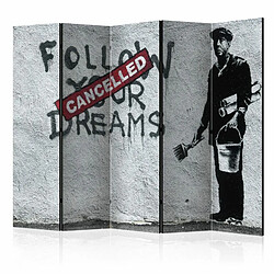 Paris Prix Paravent 5 Volets Dreams Cancelled - Banksy 172x225cm