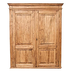 Biscottini Armoire Rustique En Bois Massif De Tille pas cher