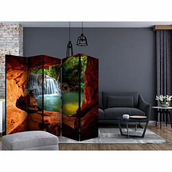 Paris Prix Paravent 5 Volets Cave : Forest Waterfall 172x225cm