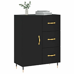 Avis Maison Chic Buffet,Meuble de Rangement,commode pour salon,Cuisine noir 69,5x34x90 cm bois d'ingénierie -MN32127