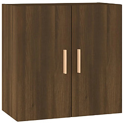 vidaXL Armoire murale Chêne marron 60x30x60 cm Bois d'ingénierie