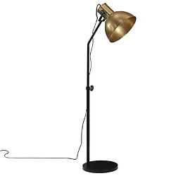 vidaXL Lampadaire 25 W laiton antique 30x30x90-150 cm E27