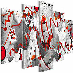 Paris Prix Tableau Imprimé 5 Panneaux Between Waves Wide 100 x 200 cm