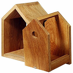 Luxus-Vogelhaus 46760e Nichoir design avec toit à deuxversants et intérieur amovible - Bois de chêne huilé