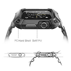 Acheter Wewoo Pour Apple Watch 5/4 Générations 44mm Bracelet de Galvanoplastie Intégré Universel Argent + Noir