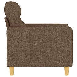 Avis vidaXL Fauteuil Marron 60 cm Tissu