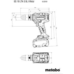 Avis Perceuse visseuse sans fil - METABO - BS 18 LTX-3 BL I - 18 V - MetaBOX 145 L