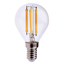 VELAMP Ampoule à filament LED, sphère P45, 4W / 470lm, culot E14, 2700K