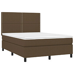 Avis Sommier à lattes,Cadre à lattes de lit pour Adulte matelas et LED Marron foncé 140x190 cm -MN56636