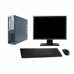 PC Lenovo M91p SFF Intel I3-2120 4Go Disque 240Go SSD Graveur Wifi W7 Ecran 17" - Occasion