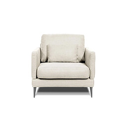 MAISON AUBERTIN Fauteuil Splendido Tissu Beige 1 Place