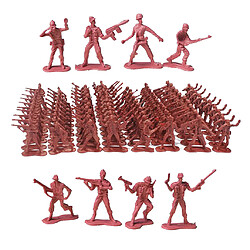 Acheter Plastique 4,5 Cm Soldat Posture Statue Modèle Kits Jouets Collectibles Enfants Cadeaux Rouge