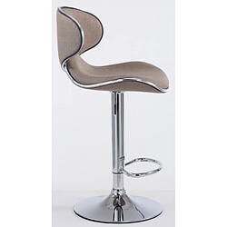 Avis Non Lot de 2 tabourets de bar Las Vegas V2 tissu chrome