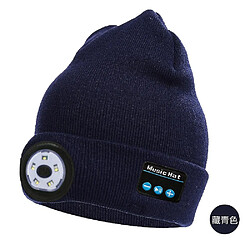 Universal Bluetooth 5.0 Chapeau tricoté extérieur nuit à pêche nocturne LED Light Bluetooth 