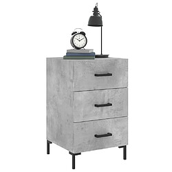 Avis Maison Chic Table de chevet,Table de Nuit,Meuble de Rangement gris béton 40x40x66 cm bois d'ingénierie