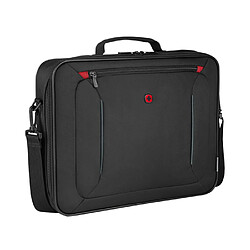 Wenger Sacoche pour Ordinateur Portable 16'' BQ Clamshell avec Bandoulière Réglable Noir